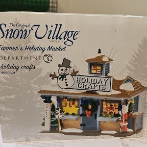 Department 56 Snow Village Farmer's Holiday Market